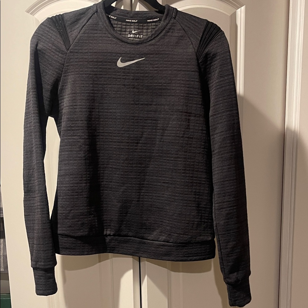 Nike Golf Charcoal Gray Dri-Fit Long Sleeve Top